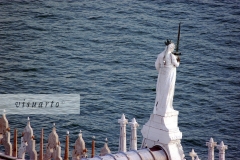 Goddess of Justice on top of Palazzo Ducalest