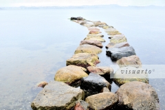 Stone path into sea