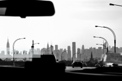 Taxi drive to Manhattan